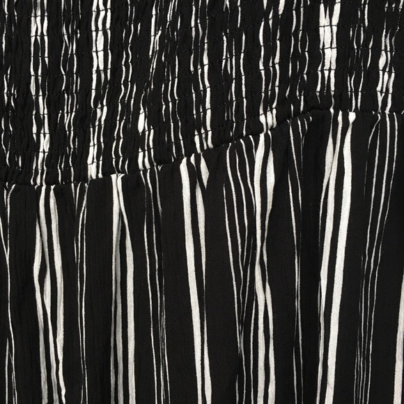 City Chic stripe play midi smocked black white NWT - Picture 5 of 8